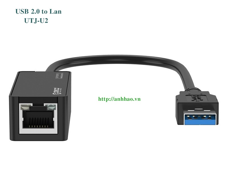 Cáp chuyển đổi USB 2.0 to Lan USB Orico UTJ-U2